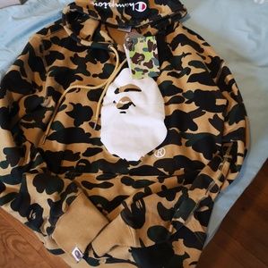 Bape x Champion First Camo Hoodie